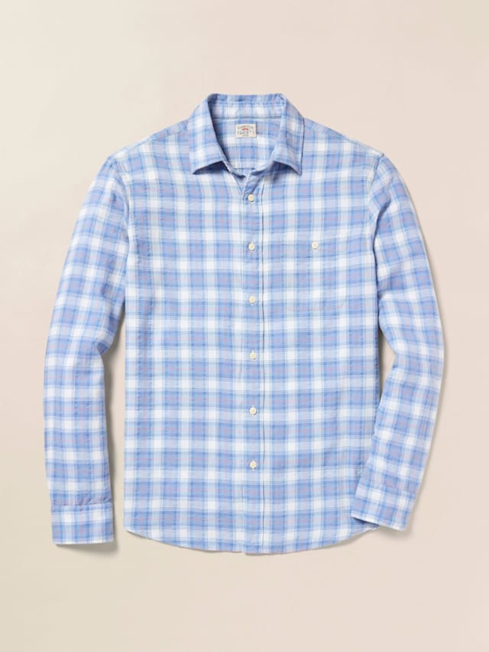 Faherty Tropical Cotton Shirt Bristol Harbor Plaid NWT
